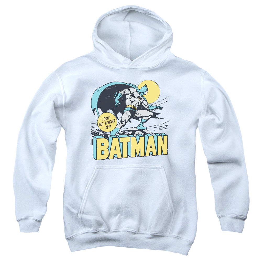 AN OFFCIALLY LICENSED DC NIGHT OFF YOUTH HOODIE WHITE