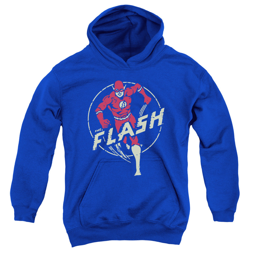 AN OFFCIALLY LICENSED DC FLASH FLASH COMICS YOUTH HOODIE ROYAL