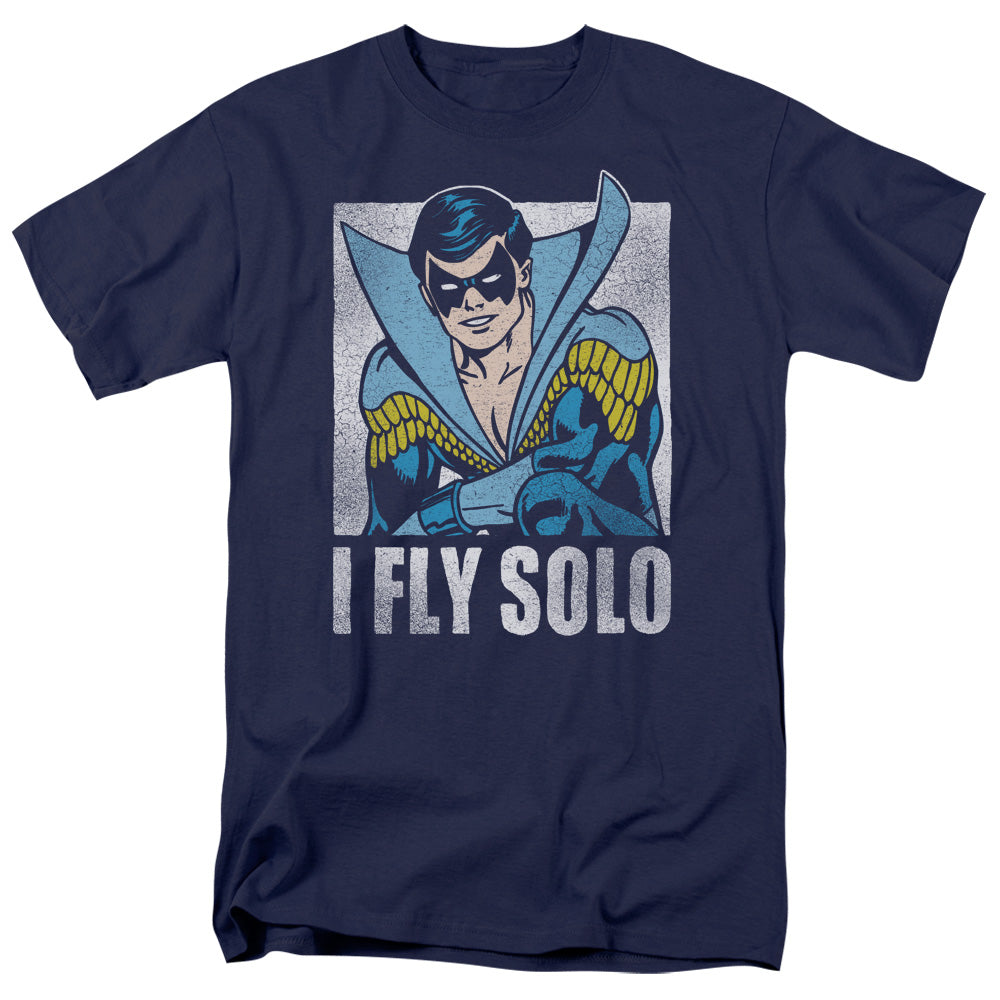 AN OFFCIALLY LICENSED DC FLY SOLO MEN'S REGULAR FIT T-SHIRT NAVY