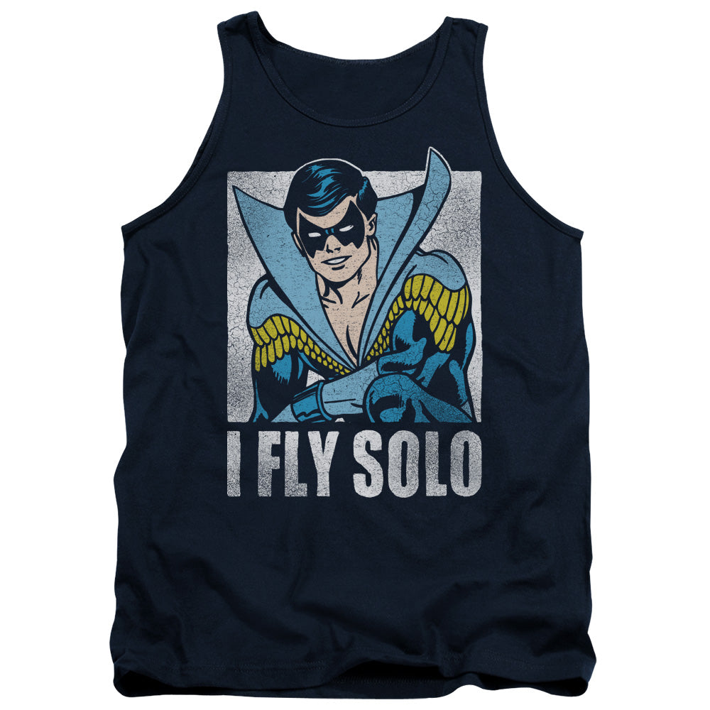 AN OFFCIALLY LICENSED DC FLY SOLO ADULT UNISEX TANK TOP NAVY