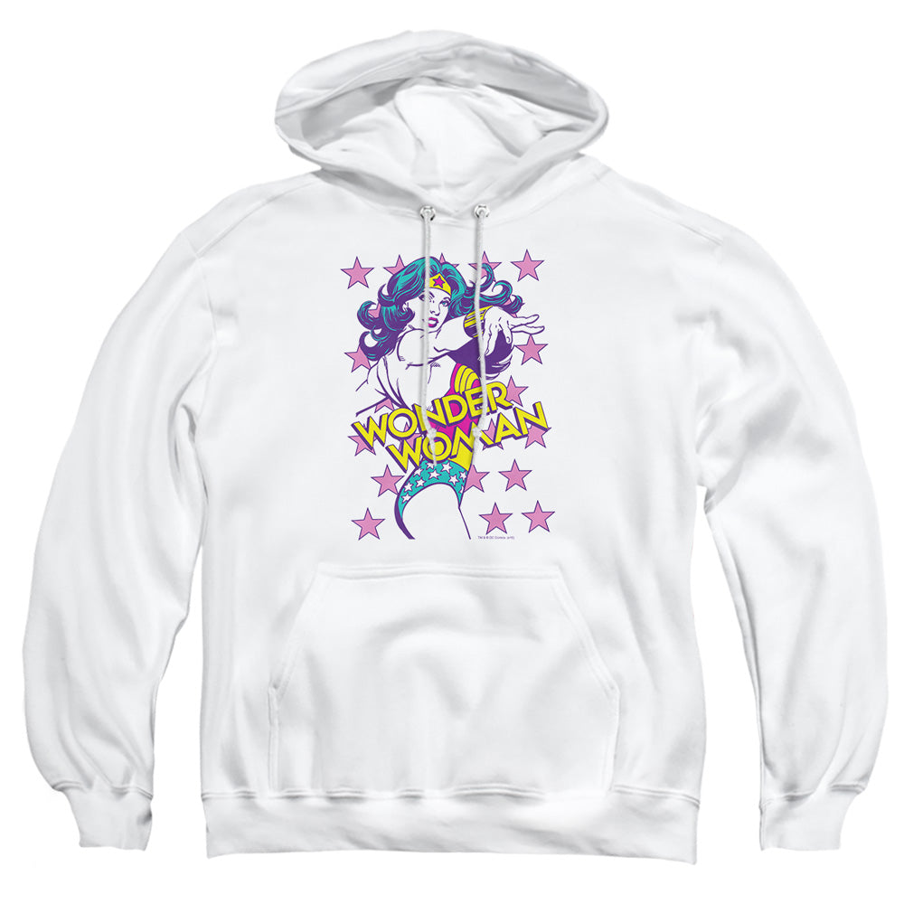 AN OFFCIALLY LICENSED DC VALIANT ADULT UNISEX PULLOVER HOODIE WHITE