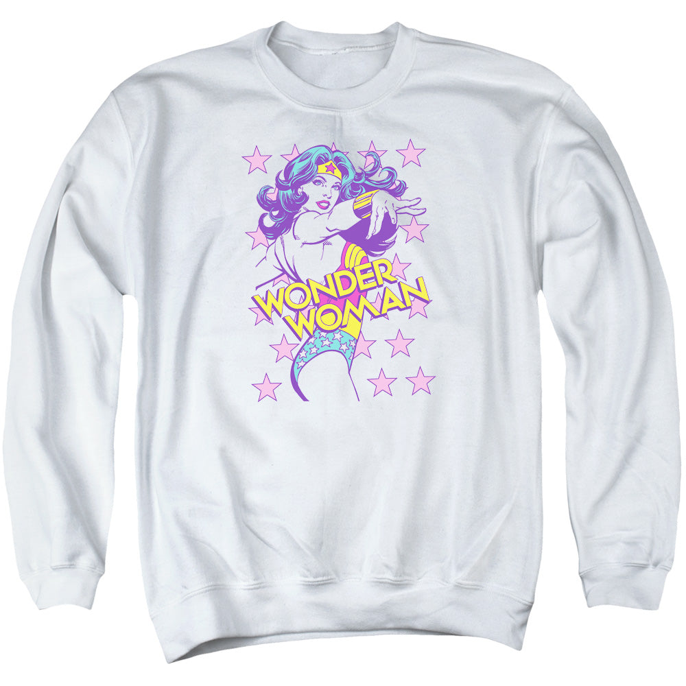 AN OFFCIALLY LICENSED DC VALIANT ADULT UNISEX CREWNECK SWEATSHIRT WHITE