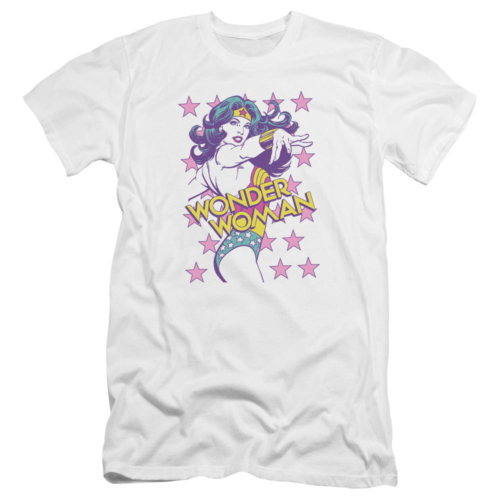 AN OFFCIALLY LICENSED DC VALIANT MEN'S PREMIUM SLIM FIT T-SHIRT WHITE