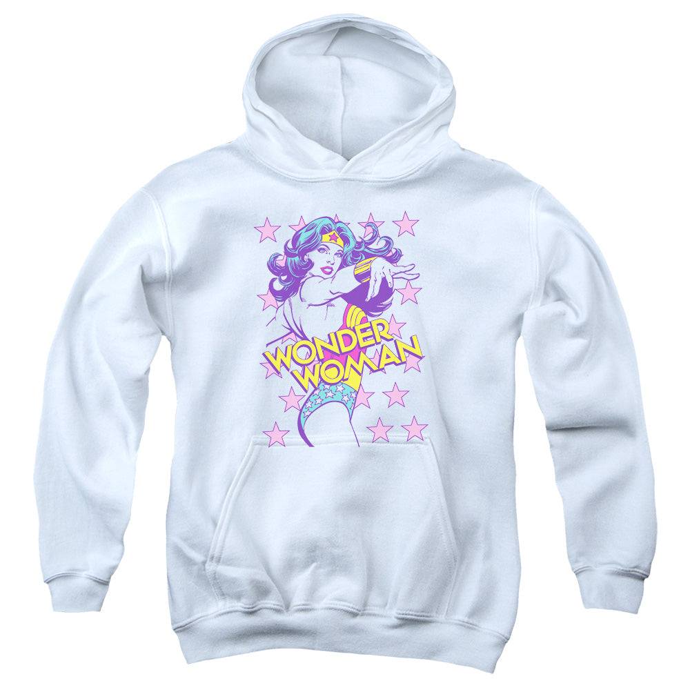 AN OFFCIALLY LICENSED DC VALIANT YOUTH HOODIE WHITE