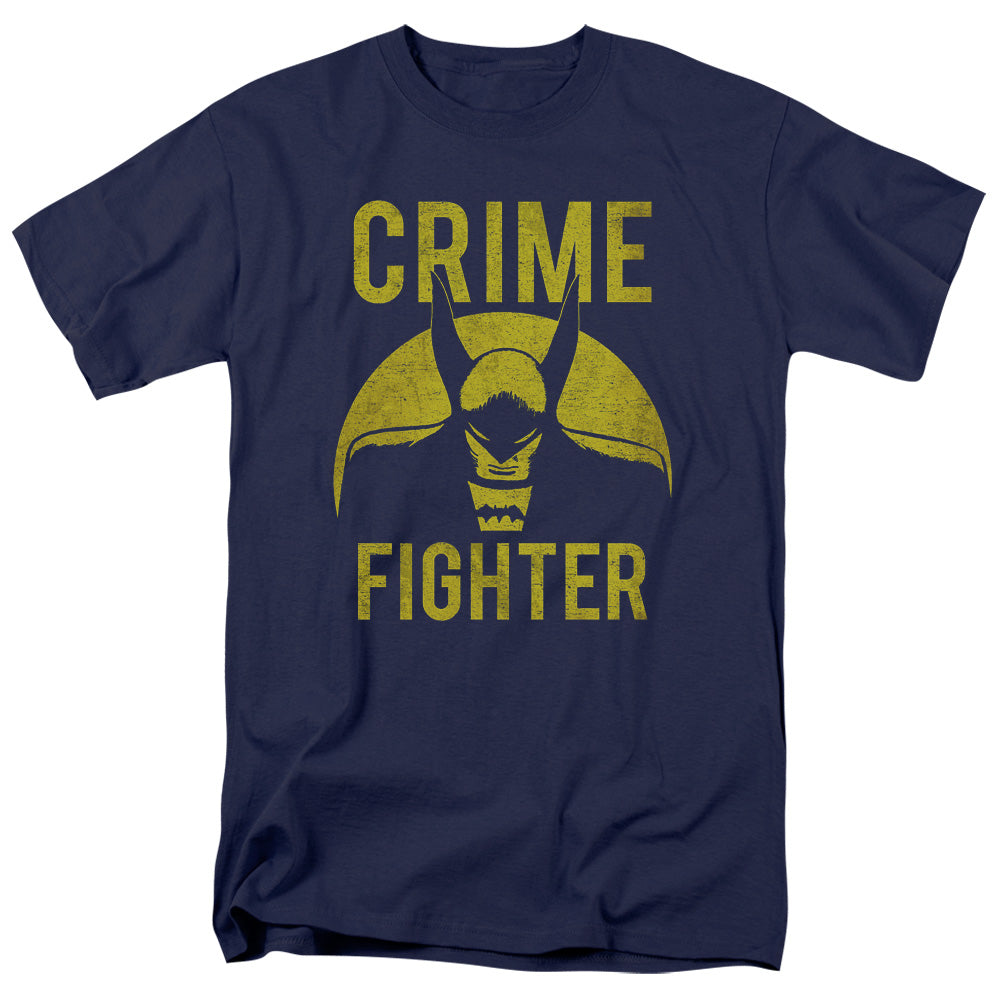 AN OFFCIALLY LICENSED DC FIGHT CRIME MEN'S REGULAR FIT T-SHIRT NAVY