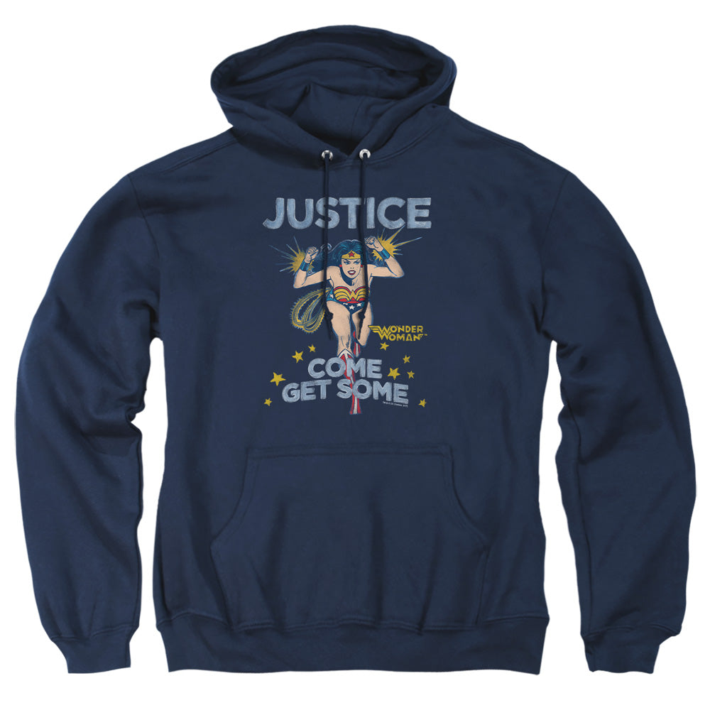 AN OFFCIALLY LICENSED DC GET SOME ADULT UNISEX PULLOVER HOODIE NAVY