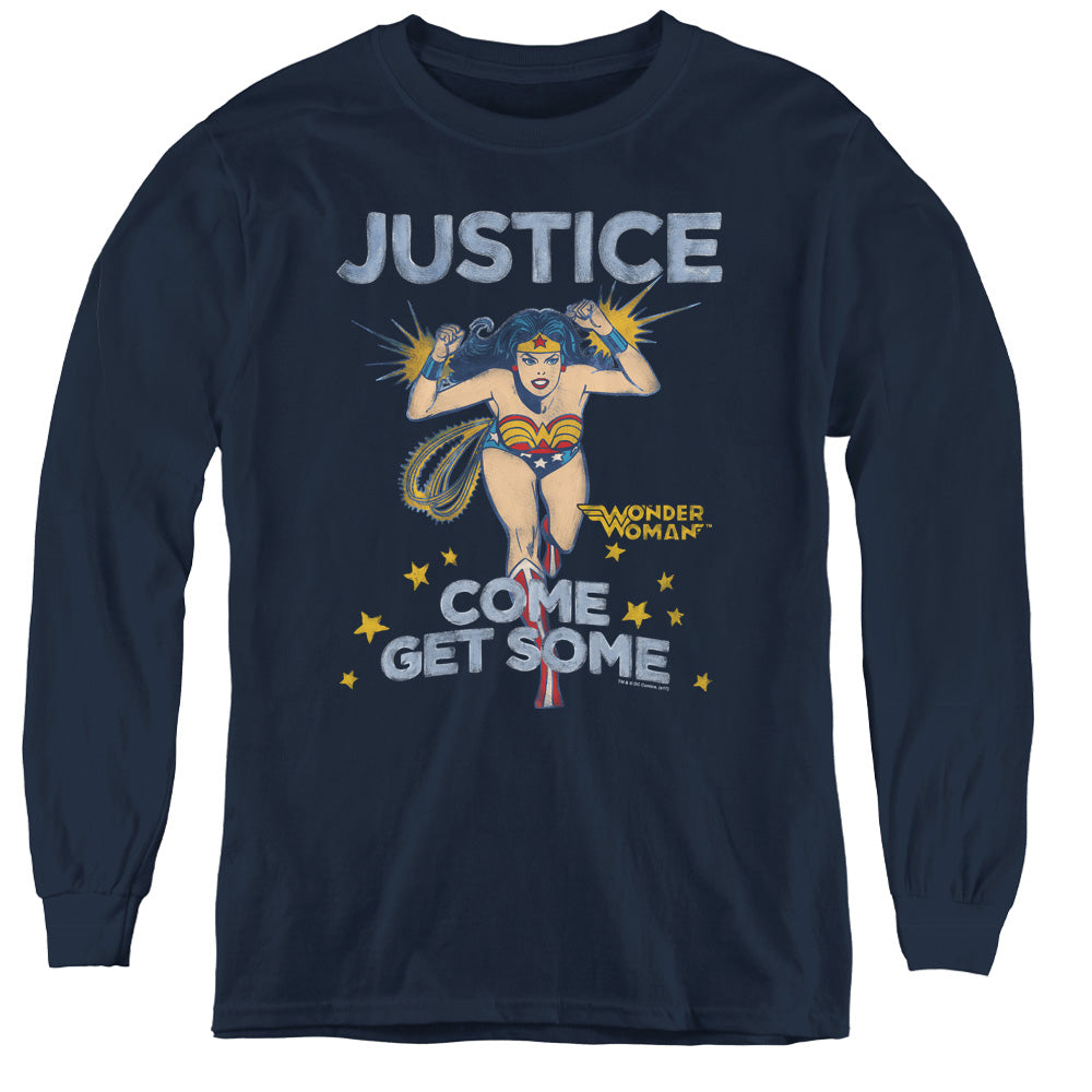 AN OFFCIALLY LICENSED DC GET SOME YOUTH LONG SLEEVE T-SHIRT NAVY