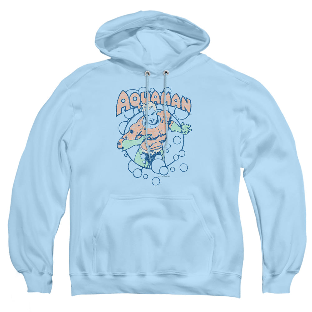 AN OFFCIALLY LICENSED DC BUBBLES ADULT UNISEX PULLOVER HOODIE LIGHT BLUE