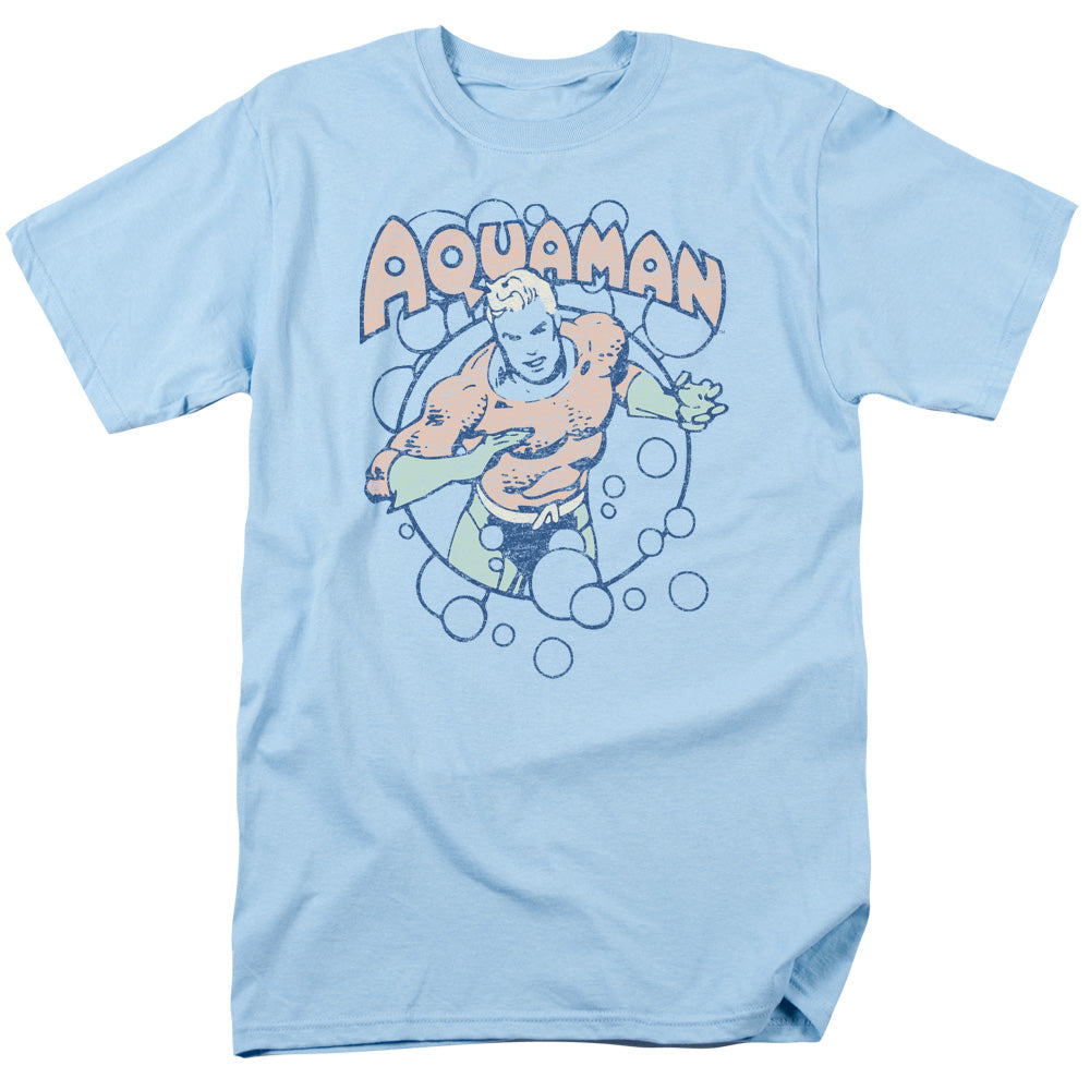 AN OFFCIALLY LICENSED DC BUBBLES MEN'S REGULAR FIT T-SHIRT LIGHT BLUE