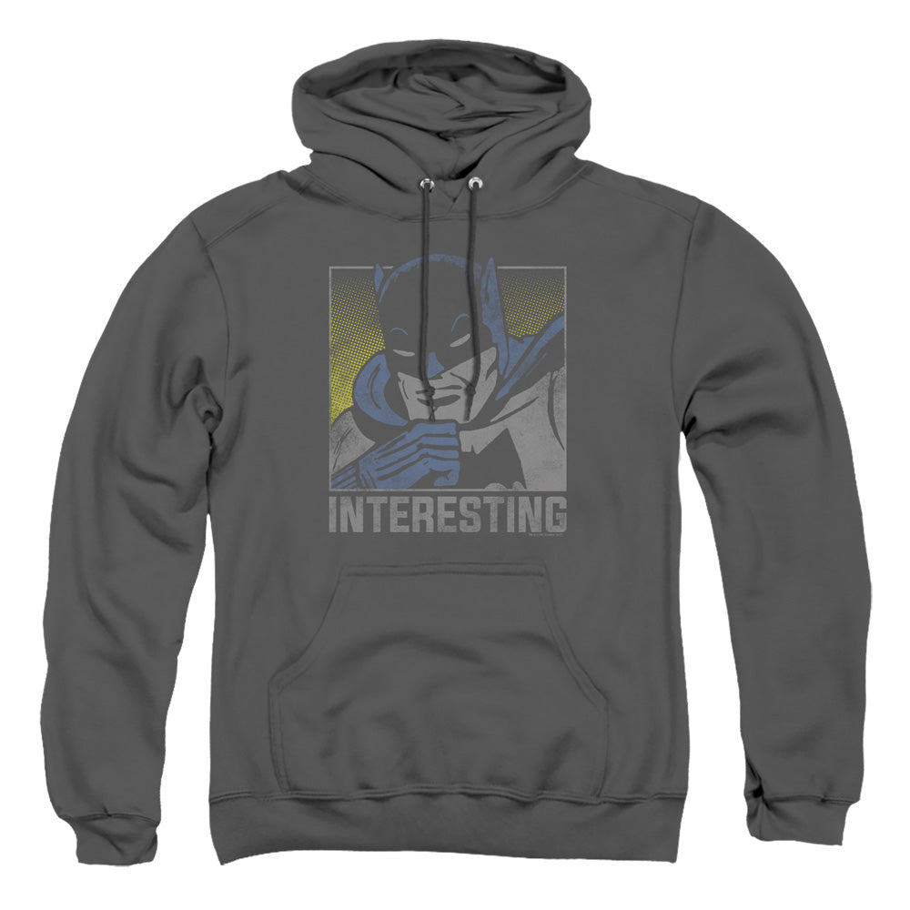 AN OFFCIALLY LICENSED DC INTERESTING ADULT UNISEX PULLOVER HOODIE CHARCOAL