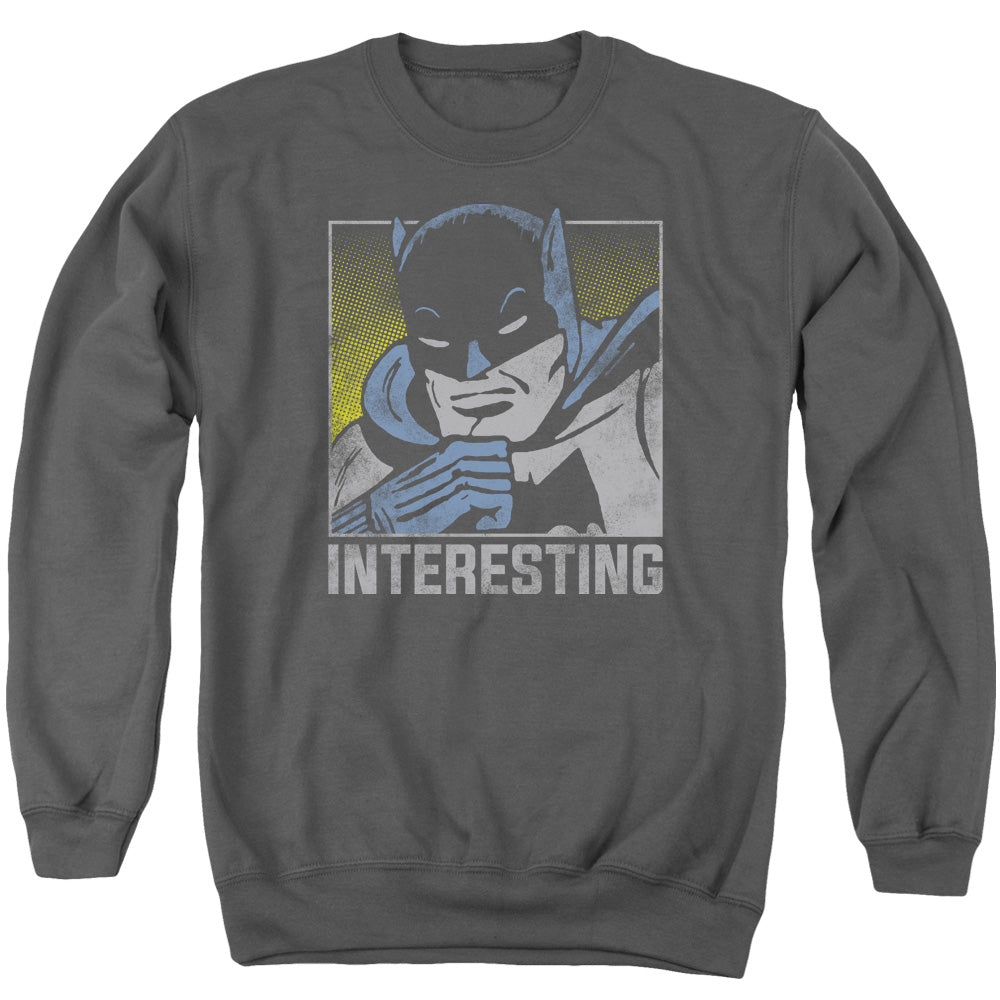 AN OFFCIALLY LICENSED DC INTERESTING ADULT UNISEX CREWNECK SWEATSHIRT CHARCOAL