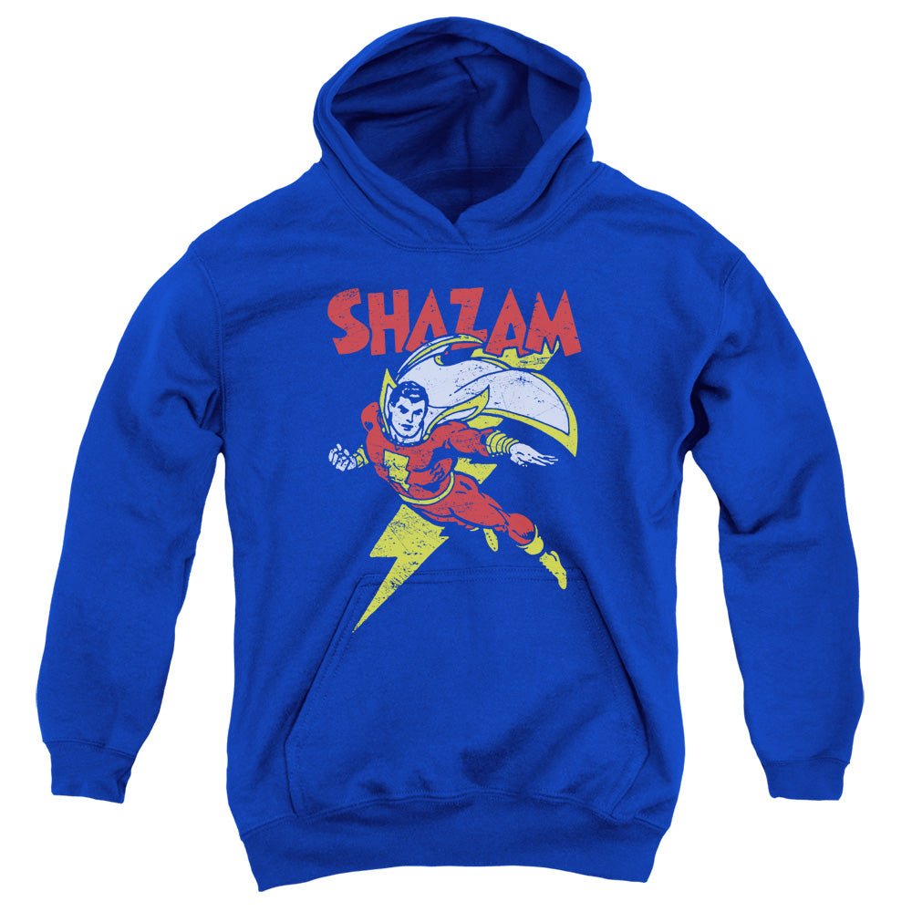 AN OFFCIALLY LICENSED DC LETS FLY YOUTH HOODIE ROYAL