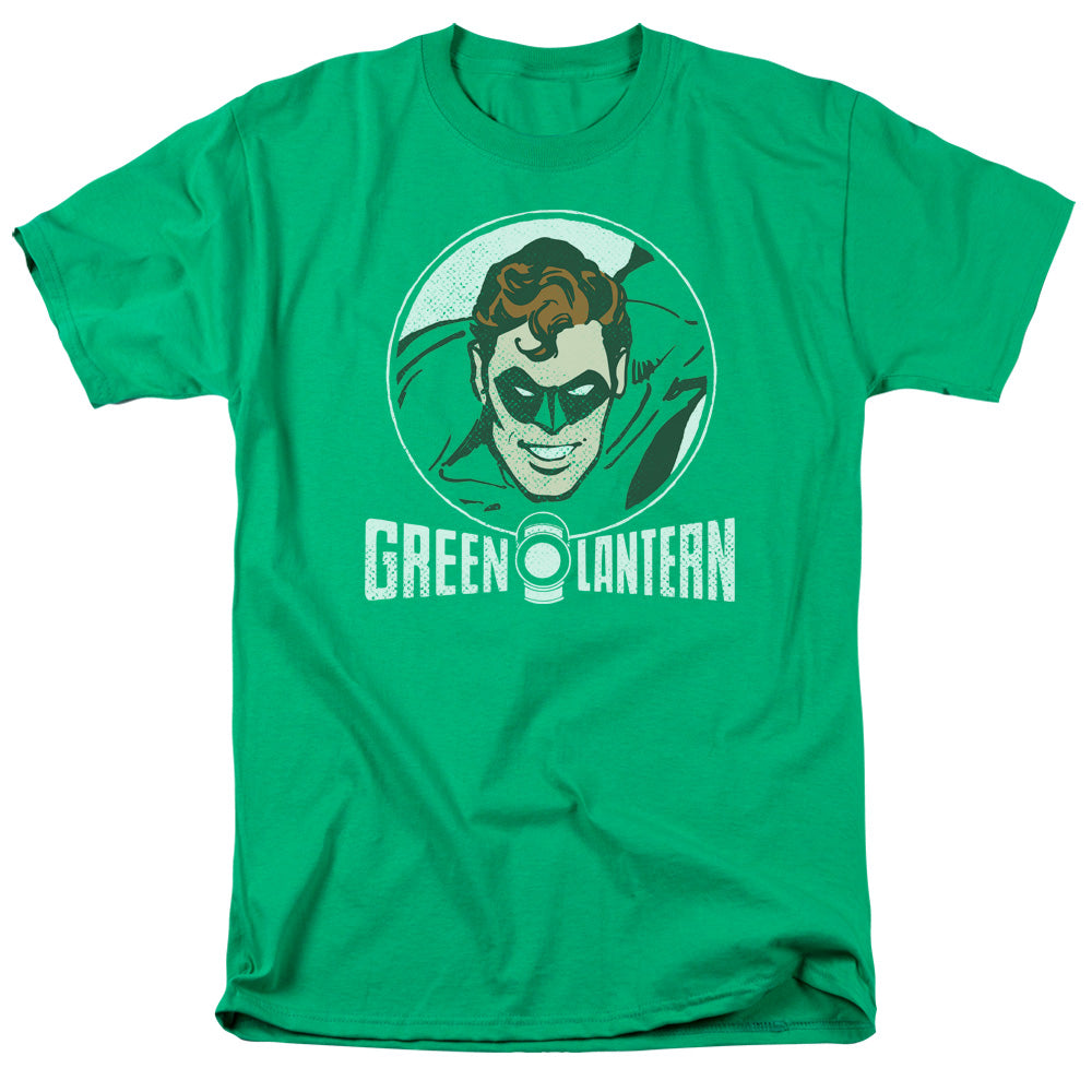 AN OFFCIALLY LICENSED DC LANTERN CIRCLE MEN'S REGULAR FIT T-SHIRT KELLY GREEN