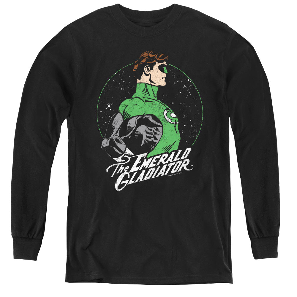 AN OFFCIALLY LICENSED DC STAR GAZER YOUTH LONG SLEEVE T-SHIRT BLACK