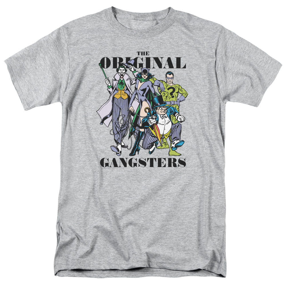 AN OFFCIALLY LICENSED DC ORIGINAL GANGSTERS MEN'S REGULAR FIT T-SHIRT ATHLETIC HEATHER
