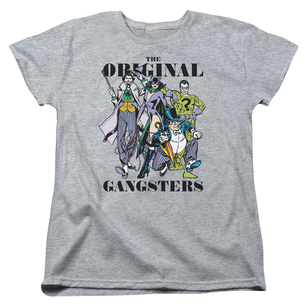 AN OFFCIALLY LICENSED DC ORIGINAL GANGSTERS WOMEN'S REGULAR FIT T-SHIRT BLACK