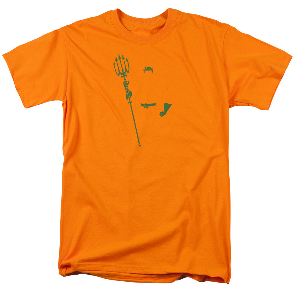 AN OFFCIALLY LICENSED DC AQUA MIN MEN'S REGULAR FIT T-SHIRT ORANGE