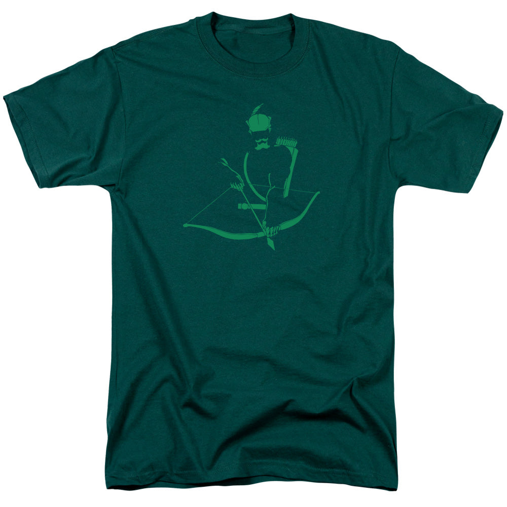 AN OFFCIALLY LICENSED DC ARROW MIN MEN'S REGULAR FIT T-SHIRT HUNTER GREEN
