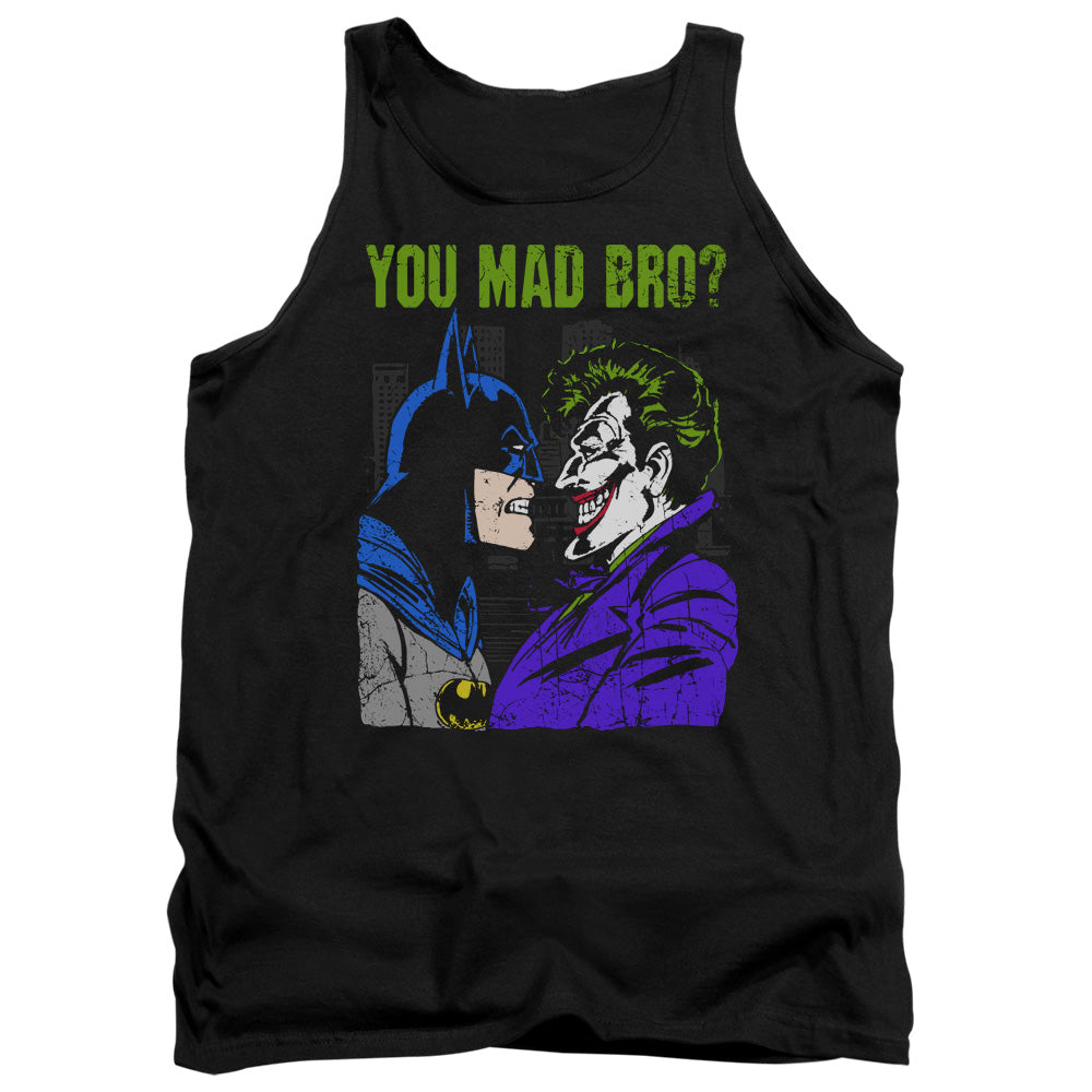 AN OFFCIALLY LICENSED DC MAD BRO ADULT UNISEX TANK TOP BLACK