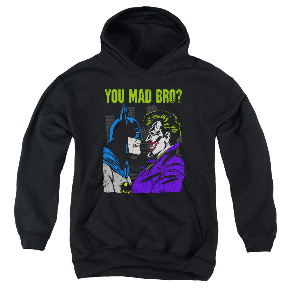 AN OFFCIALLY LICENSED DC MAD BRO YOUTH HOODIE BLACK