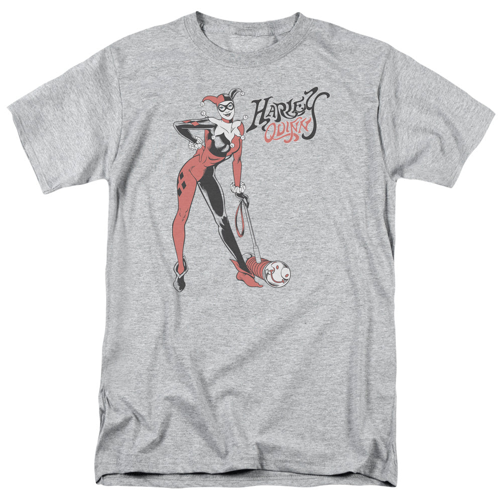 AN OFFCIALLY LICENSED DC HARLEY HAMMER MEN'S REGULAR FIT T-SHIRT ATHLETIC HEATHER