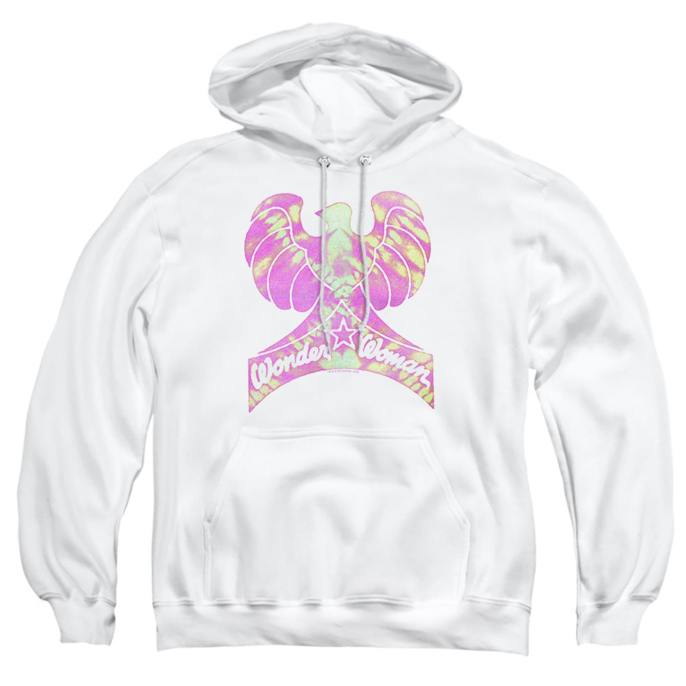 AN OFFCIALLY LICENSED DC WONDER BIRD ADULT UNISEX PULLOVER HOODIE WHITE