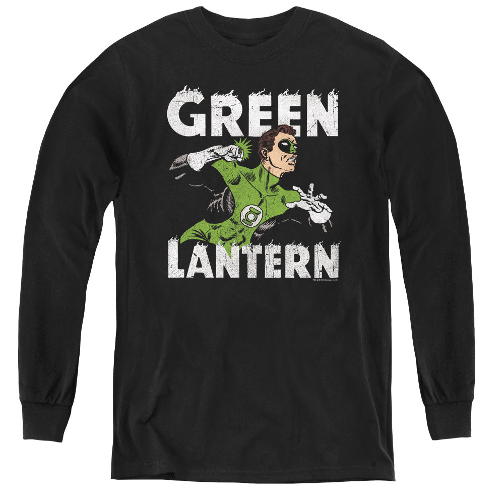 AN OFFCIALLY LICENSED DC HAL POWER YOUTH LONG SLEEVE T-SHIRT BLACK