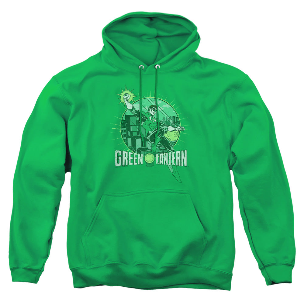 AN OFFCIALLY LICENSED DC CITY POWER ADULT UNISEX PULLOVER HOODIE KELLY GREEN