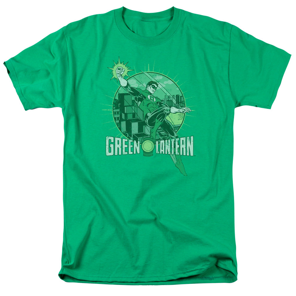 AN OFFCIALLY LICENSED DC CITY POWER MEN'S REGULAR FIT T-SHIRT KELLY GREEN