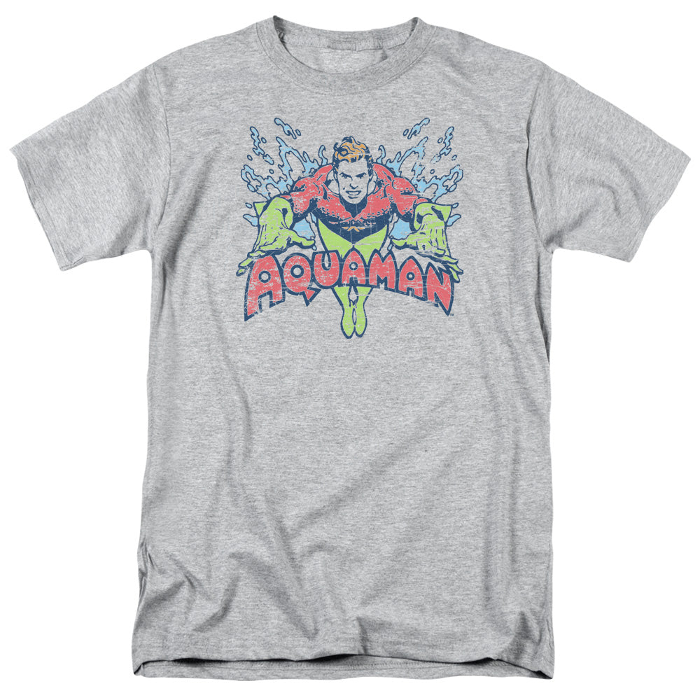 AN OFFCIALLY LICENSED DC SPLISH SPLASH MEN'S REGULAR FIT T-SHIRT ATHLETIC HEATHER