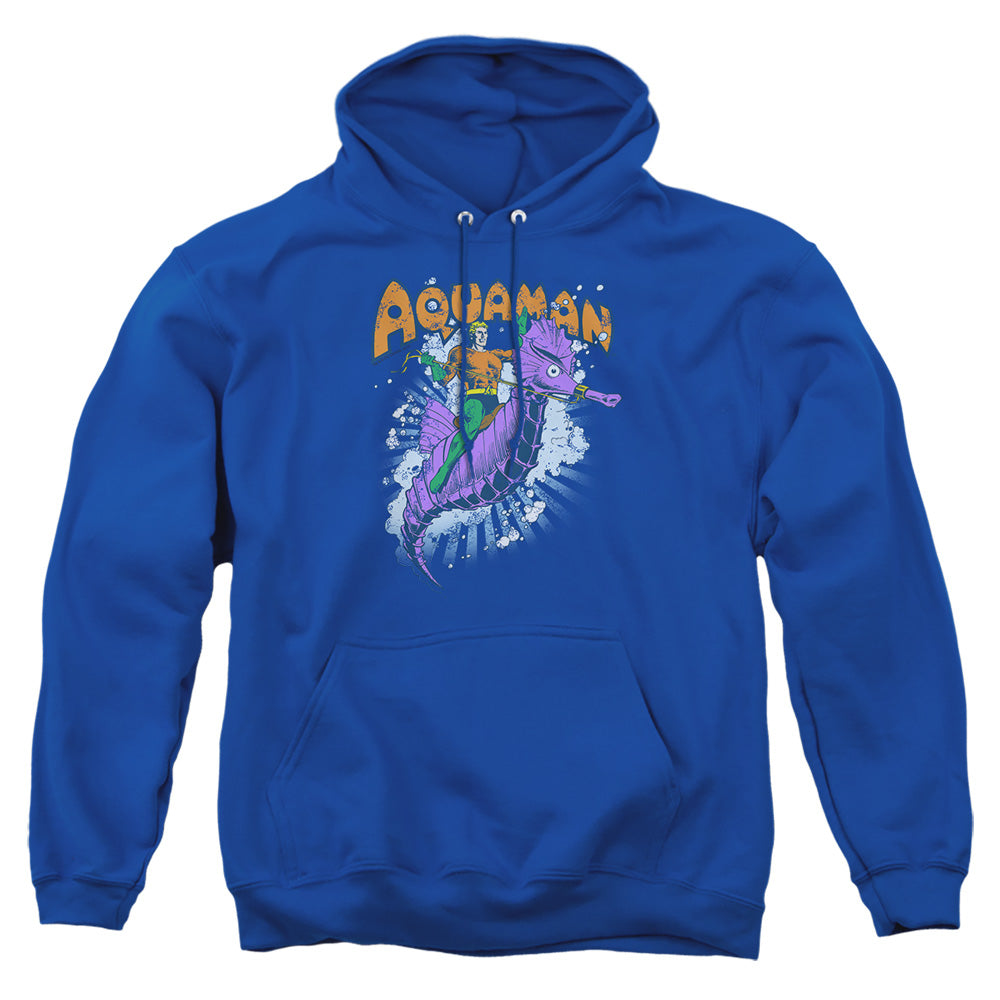 AN OFFCIALLY LICENSED DC RIDE FREE ADULT UNISEX PULLOVER HOODIE ROYAL