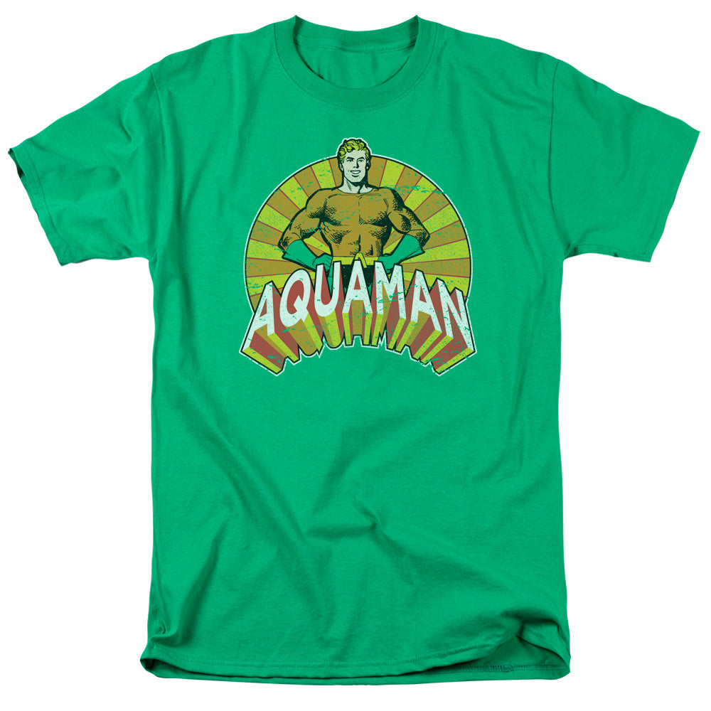 AN OFFCIALLY LICENSED DC ARMS AKIMBO MEN'S REGULAR FIT T-SHIRT KELLY GREEN