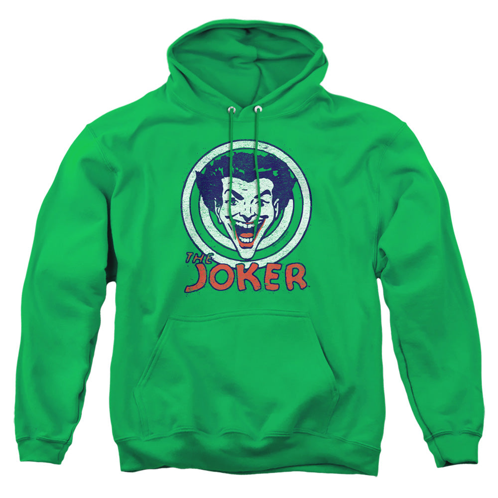 AN OFFCIALLY LICENSED DC JOKE TARGET ADULT UNISEX PULLOVER HOODIE KELLY GREEN