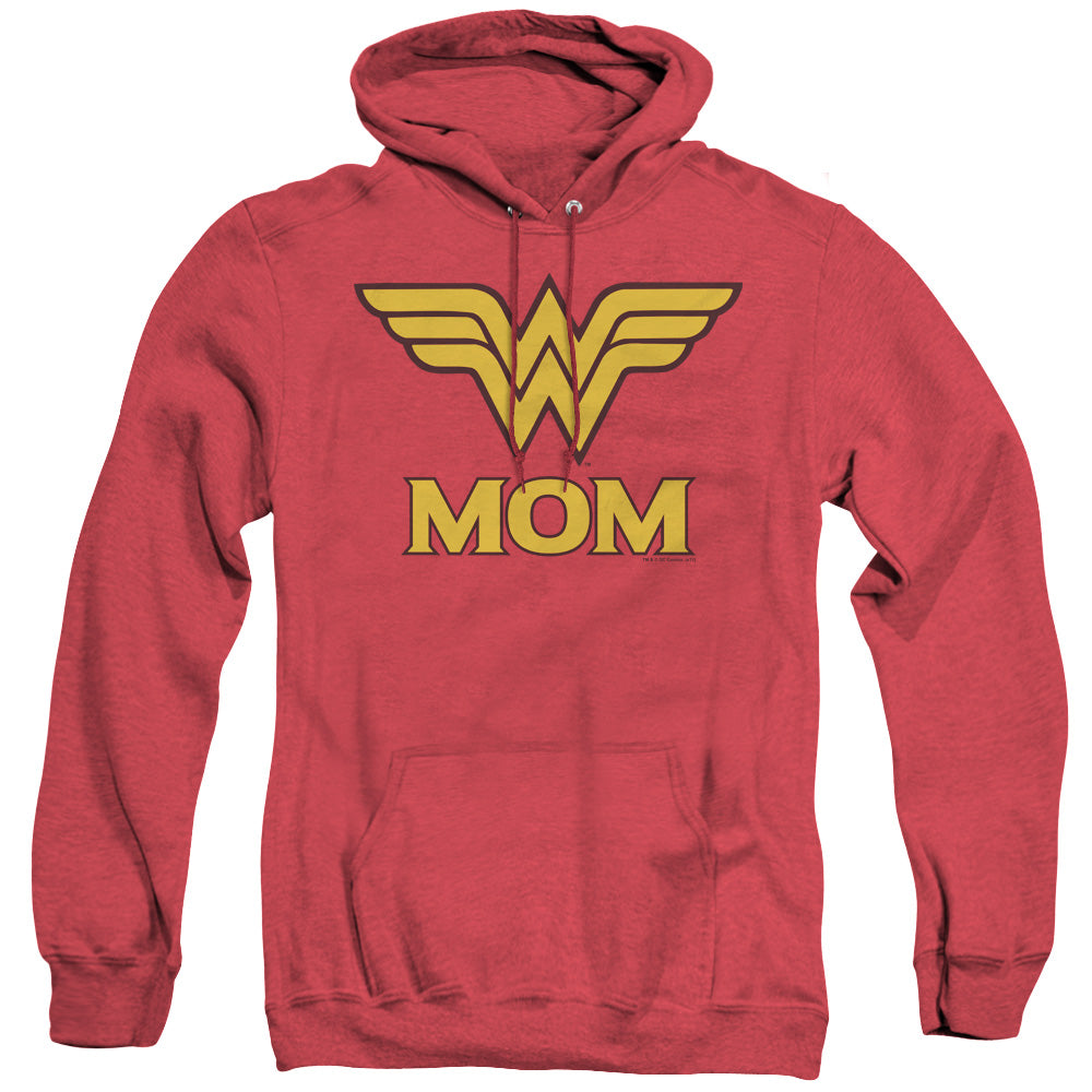AN OFFCIALLY LICENSED DCO WONDER MOM ADULT UNISEX HEATHER PULLOVER HOODIE RED