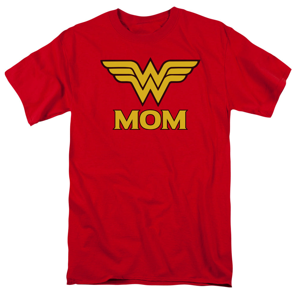 AN OFFCIALLY LICENSED DCO WONDER MOM MEN'S REGULAR FIT T-SHIRT RED