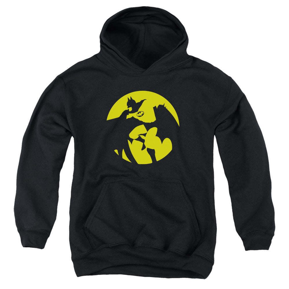 AN OFFCIALLY LICENSED DCO BATMAN SPOTLIGHT YOUTH HOODIE BLACK