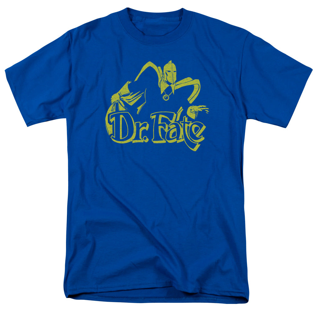 AN OFFCIALLY LICENSED DCO ONE COLOR FATE MEN'S REGULAR FIT T-SHIRT ROYAL