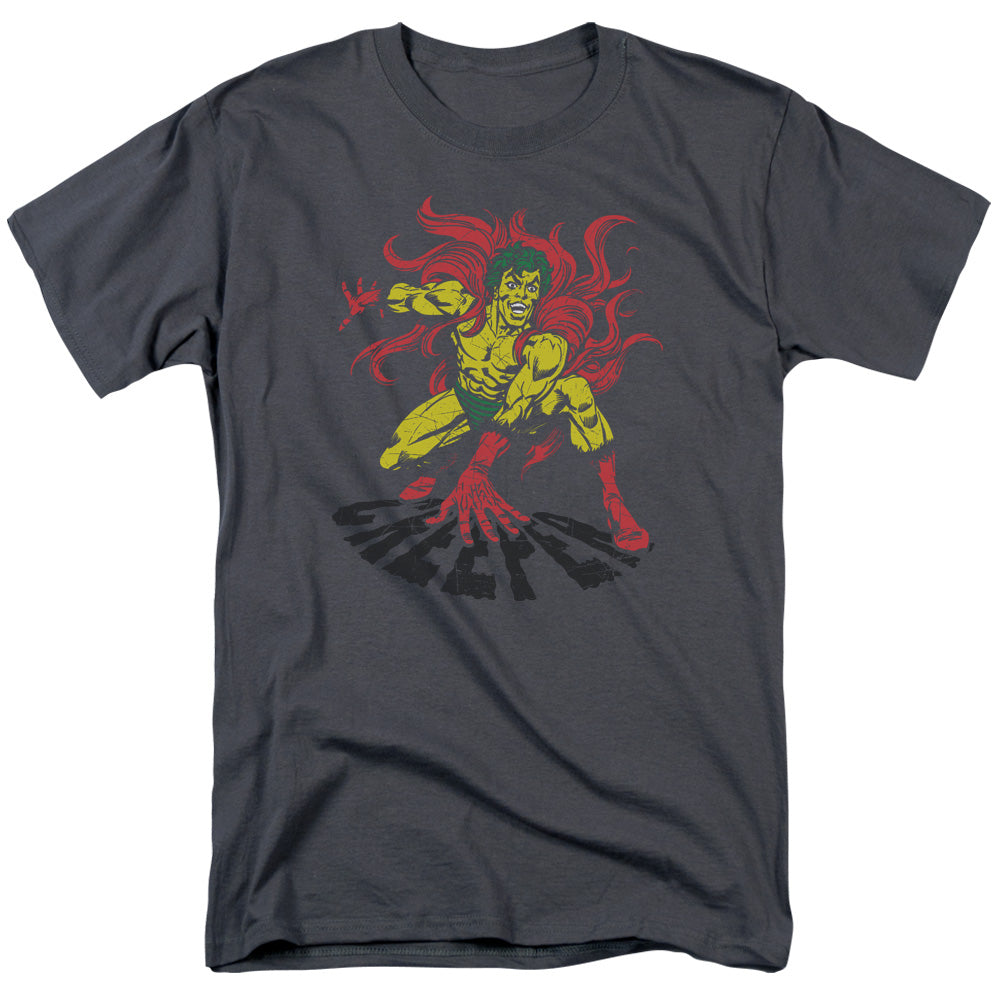 AN OFFCIALLY LICENSED DCO CREEPER MEN'S REGULAR FIT T-SHIRT CHARCOAL