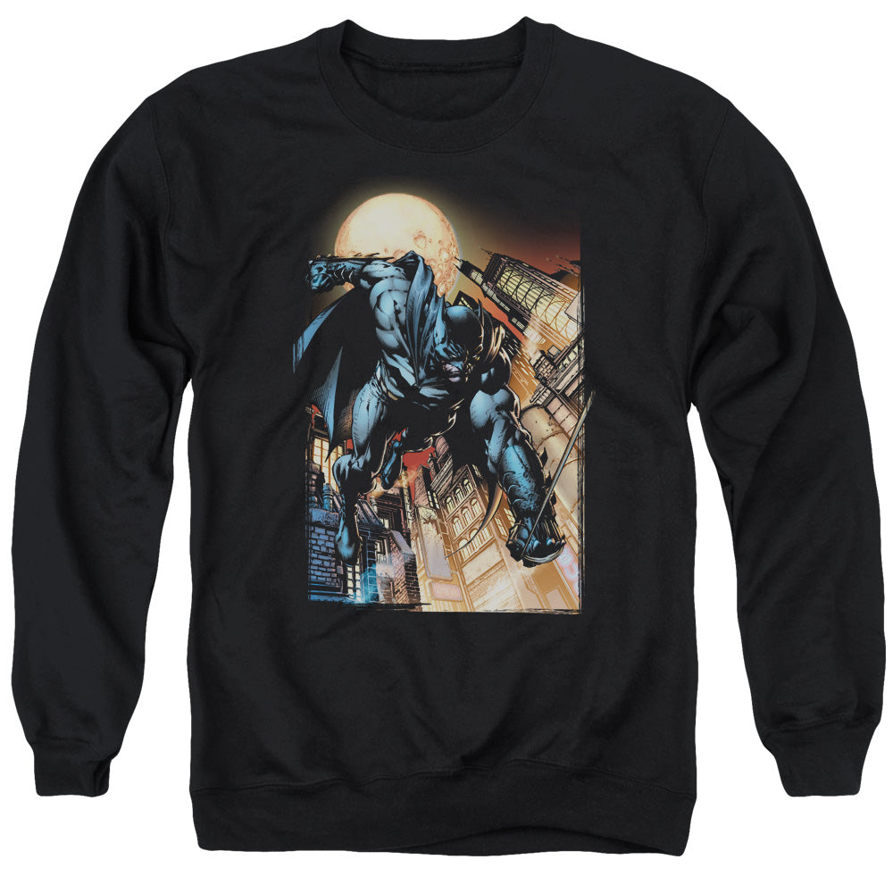 AN OFFCIALLY LICENSED BATMAN THE DARK KNIGHT #1 ADULT UNISEX CREWNECK SWEATSHIRT BLACK