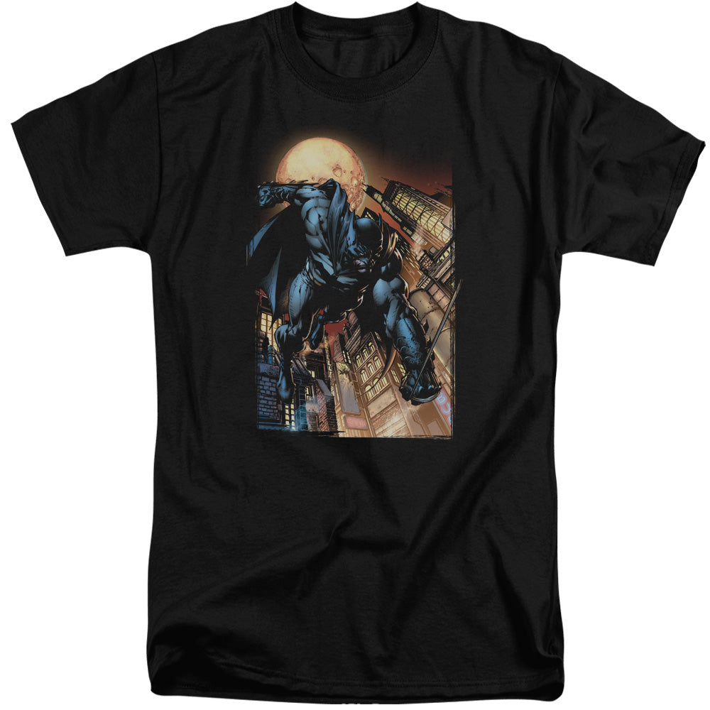 AN OFFCIALLY LICENSED BATMAN THE DARK KNIGHT #1 MEN'S TALL FIT T-SHIRT BLACK