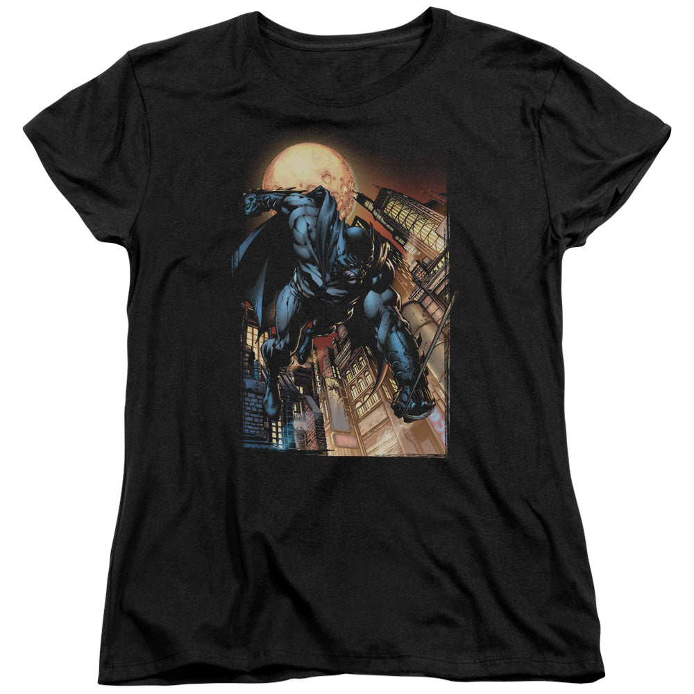 AN OFFCIALLY LICENSED BATMAN THE DARK KNIGHT #1 WOMEN'S REGULAR FIT T-SHIRT BLACK
