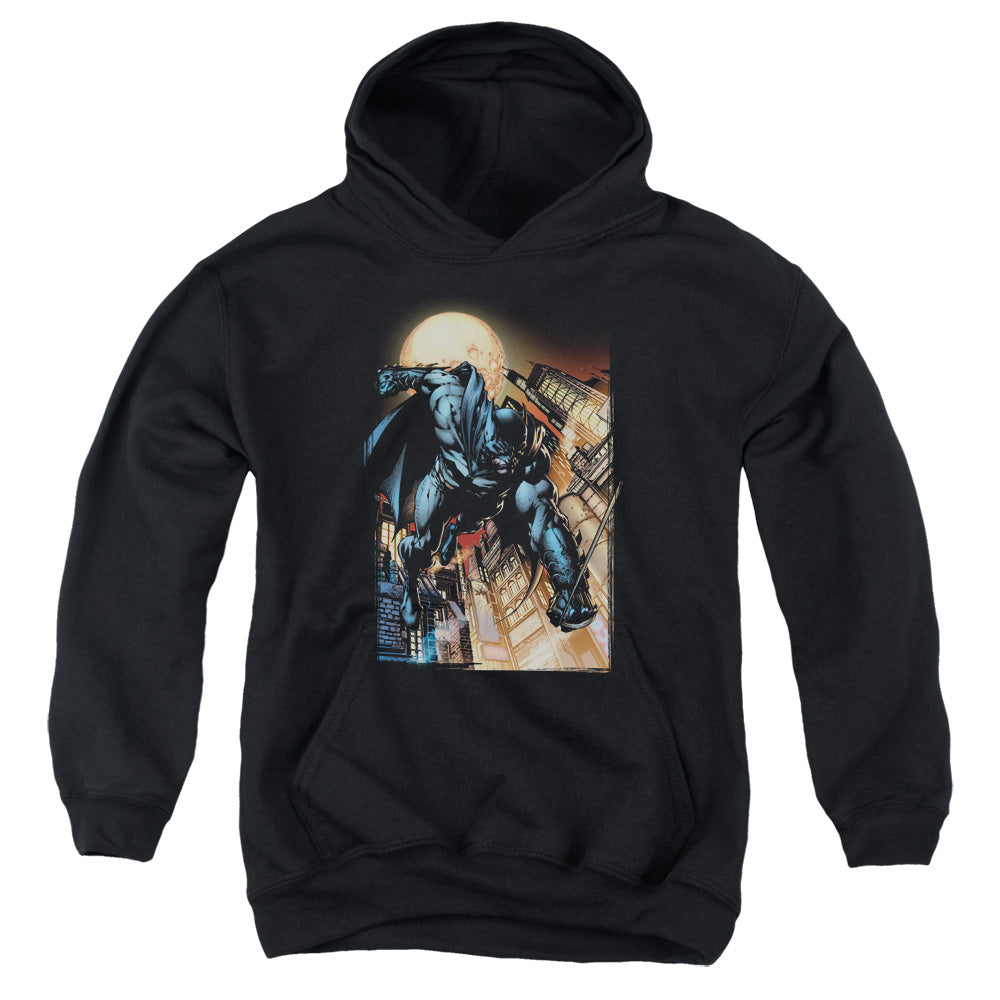 AN OFFCIALLY LICENSED BATMAN THE DARK KNIGHT #1 YOUTH HOODIE BLACK
