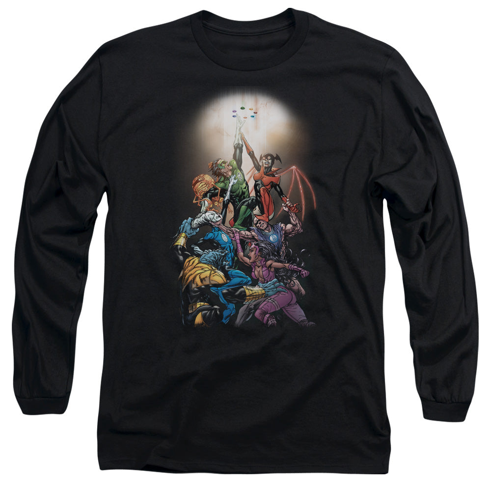 AN OFFCIALLY LICENSED GREEN LANTERN GL NEW GUARDIANS #1 MEN'S LONG SLEEVE T-SHIRT BLACK
