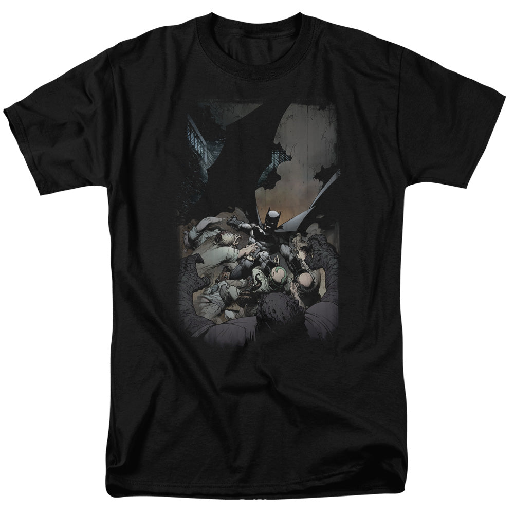AN OFFCIALLY LICENSED BATMAN BATMAN #1 MEN'S REGULAR FIT T-SHIRT BLACK