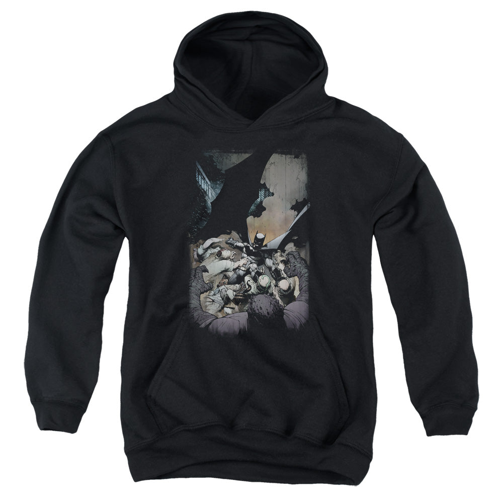 AN OFFCIALLY LICENSED BATMAN BATMAN #1 YOUTH HOODIE BLACK
