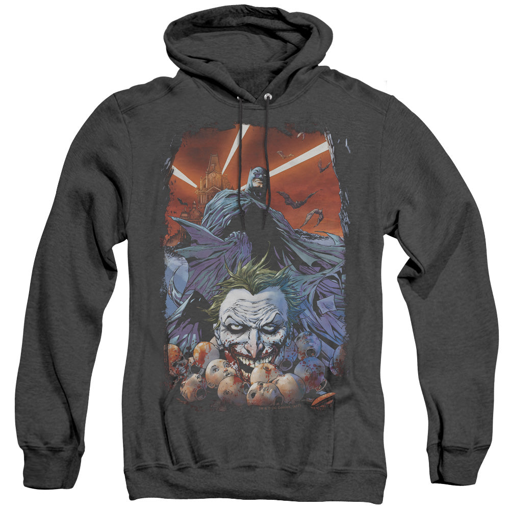 AN OFFCIALLY LICENSED BATMAN DETECTIVE COMICS #1 ADULT UNISEX HEATHER PULLOVER HOODIE BLACK
