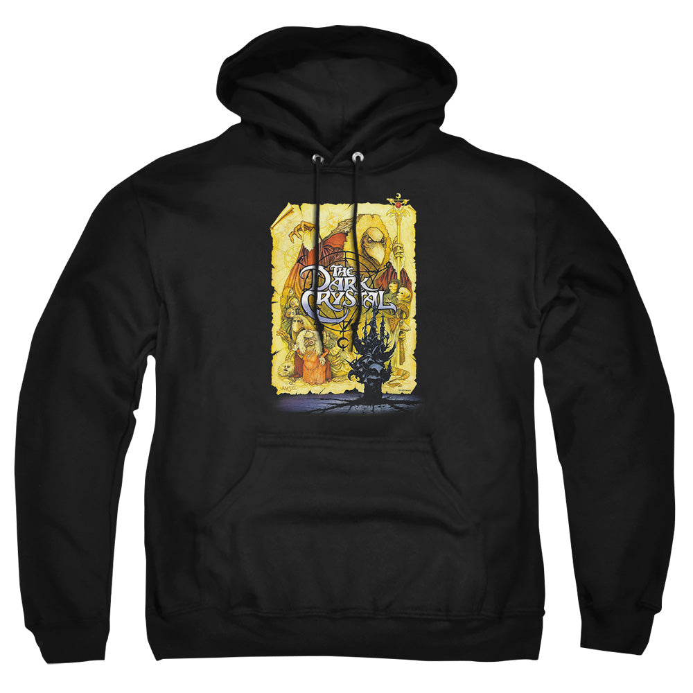 AN OFFCIALLY LICENSED DARK CRYSTAL POSTER ADULT UNISEX PULLOVER HOODIE BLACK