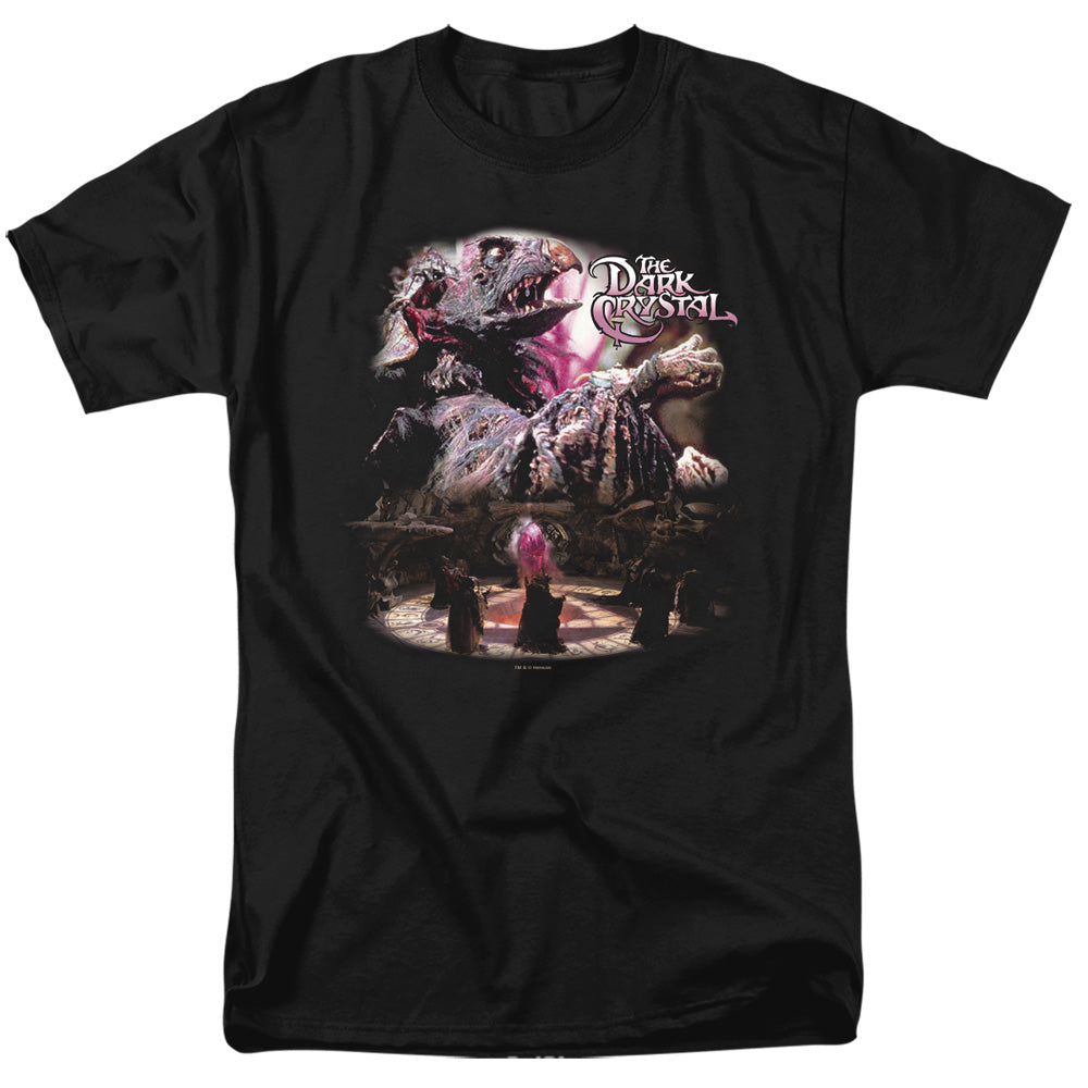 AN OFFCIALLY LICENSED DARK CRYSTAL POWER MAD MEN'S REGULAR FIT T-SHIRT BLACK