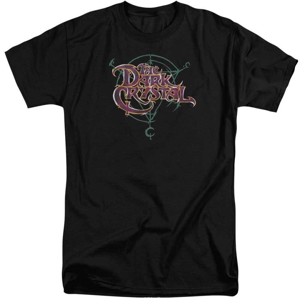 AN OFFCIALLY LICENSED DARK CRYSTAL SYMBOL LOGO MEN'S TALL FIT T-SHIRT BLACK