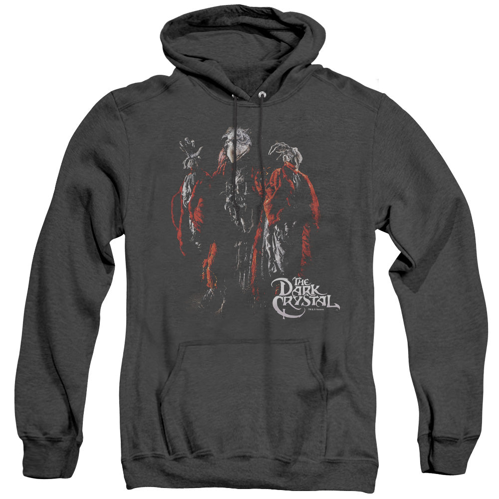 AN OFFCIALLY LICENSED DARK CRYSTAL SKEKSIS ADULT UNISEX HEATHER PULLOVER HOODIE BLACK